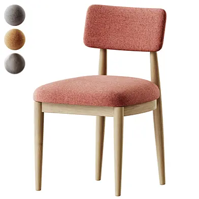 Tweedy Plain Light Natural Light Wood Leg Wrenley Dining Chairs