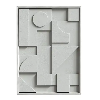 Modern Geometric Relief Wall Art
