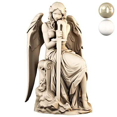 Angel Statue Stone Set