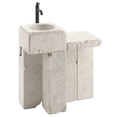 Stone rustic sink