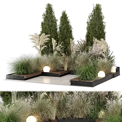 Garden Set Bush and Tree_Garden Set 4499