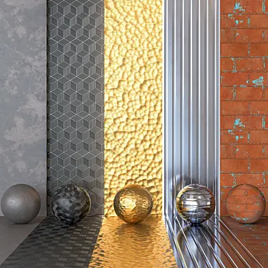 5 in 1 4k Premium Metal Pack Textures & Materials - Architectural Steels & Anodized Aluminum - PBR Seamless - Vol 3