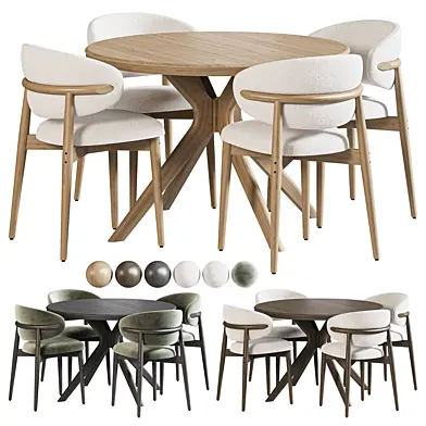 Ferrara Chair Leyptsig Dining Table