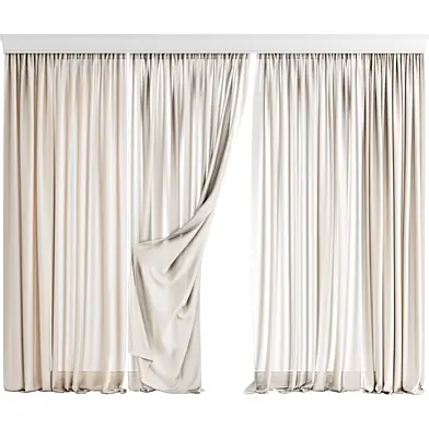 MI Silk and Cotton Curtain Set 136