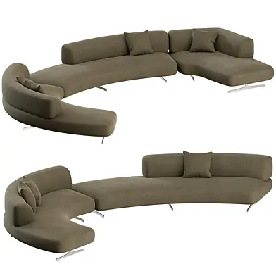 Grant Curved Sofa 01 by Bonaldo