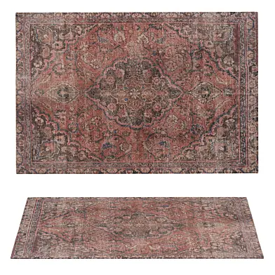 Faza Traditional Medallion Washable Rug