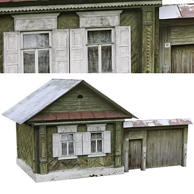 Деревянная изба 021