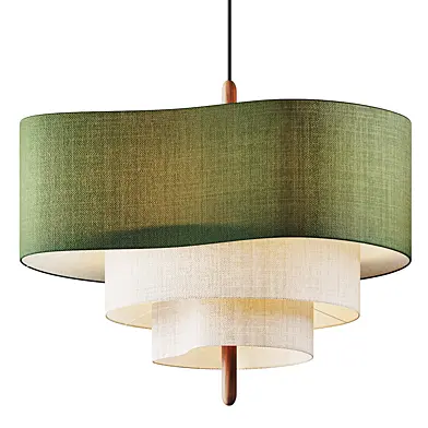 Green Fabric Pendant Lamp