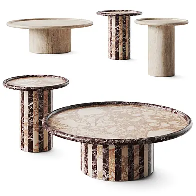 GlobeWest Pippa Stripe Coffee Tables