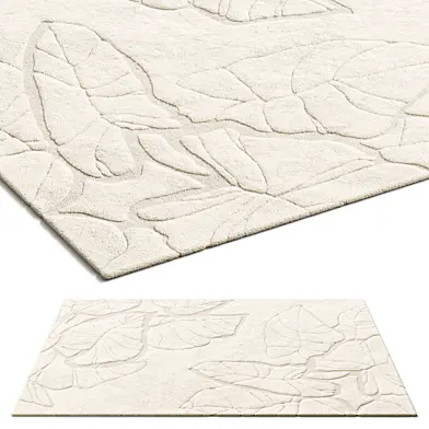 IKEA PELARKÖRSBÄR Leaf Pattern Rug