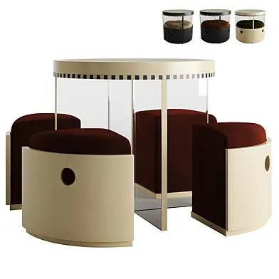 Ec8 Lacquered Madeleine Table by Necchi Architecture