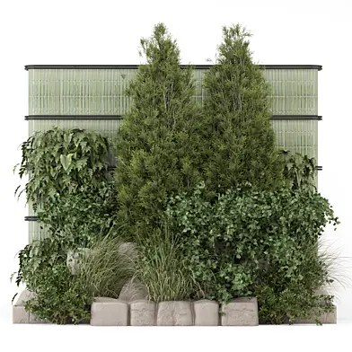Green Wall Vertical Garden Tile Base_Set 4522