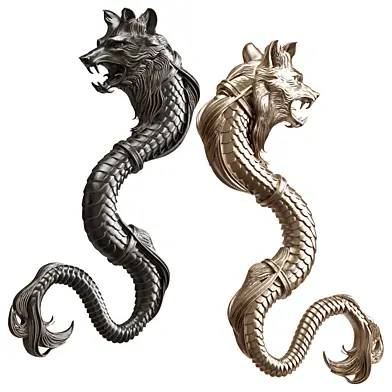 Wolf sculpture