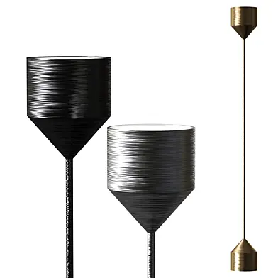 Barbell Brass Floor Lamp