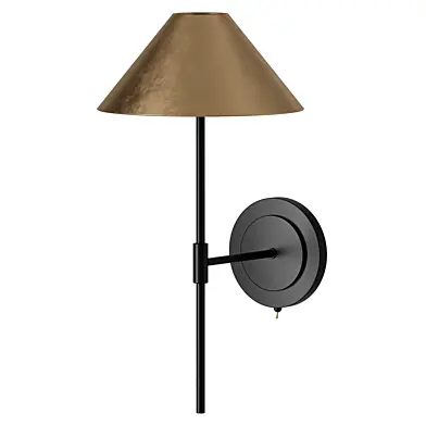 Orta aged brass and bronze wall light