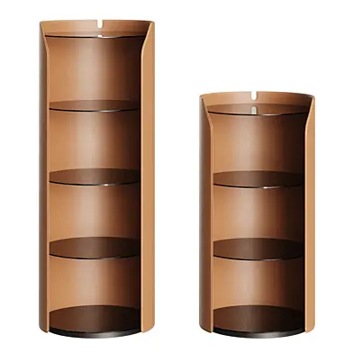 Flexform LOUISE Leather Bookshelf Storage Cabinet