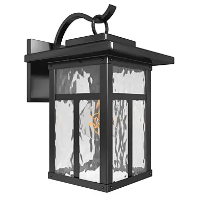 1 Lt Craftsman Outdoor Wall Light Bronze