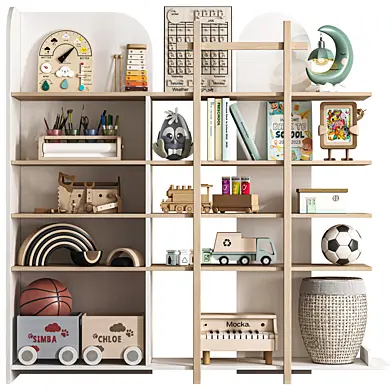 Wooden bookcase for children Bloom