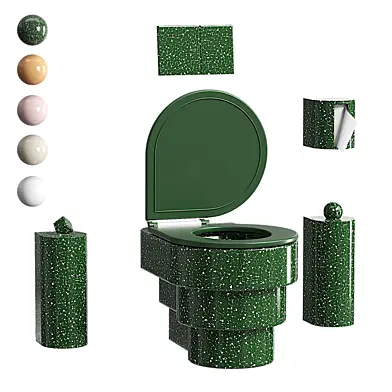 Trone toilet set