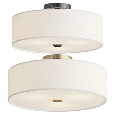 Arianny Linen Blend Semi Flush Mount