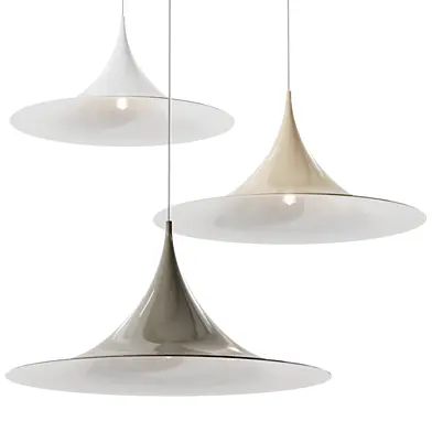 Lampemesteren Semi pendant light 47 Glossy Dark Cocoa - Gubi