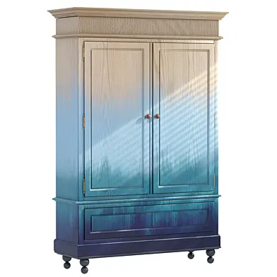 Traditional Hand-Painted wardrobe 1087