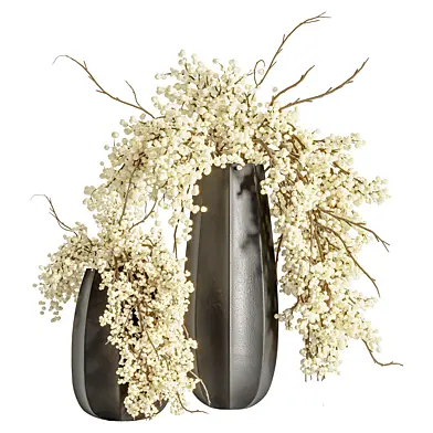 Bouquet of Flowers Branches in Vase 91