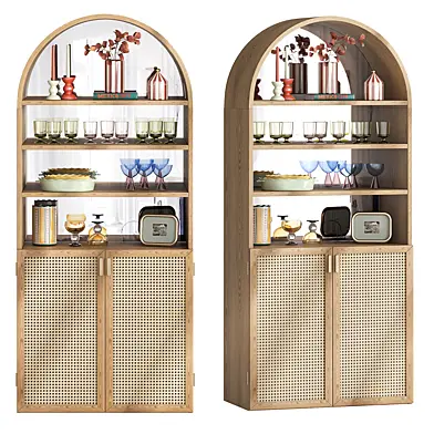 Matheo 2 doors buffet with mirror by La Redoute