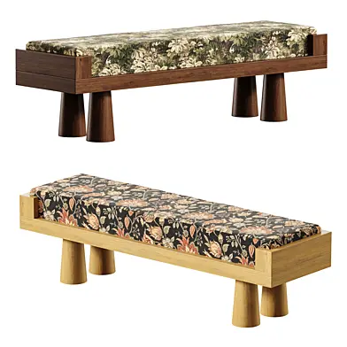 Contemporary Brutalist Style Bench