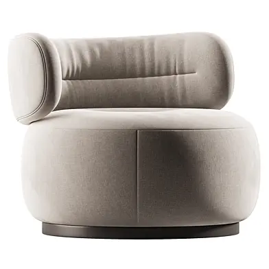 Velour swivel chair