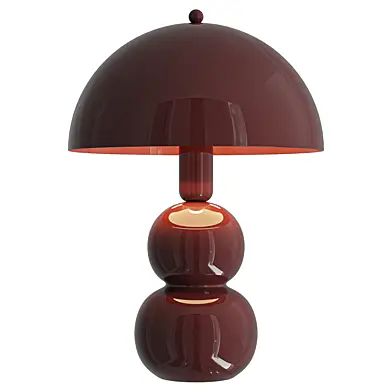 Vintage Green Mushroom Table Lamp