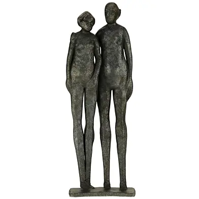 Still Together — Bronze Abstract Sculpture