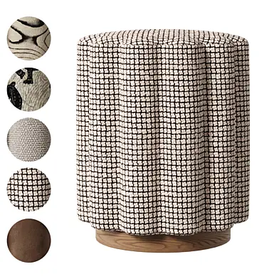 Velvet Tufted Ottoman