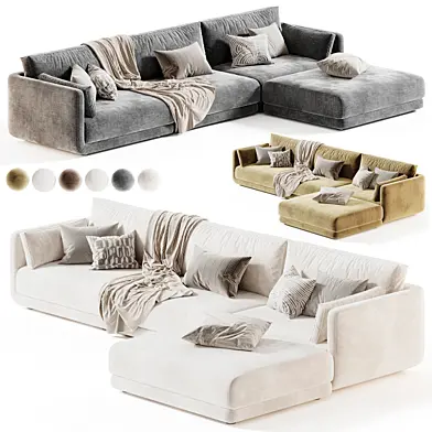 Naples Modular Upholstered Chaise L-Sectional