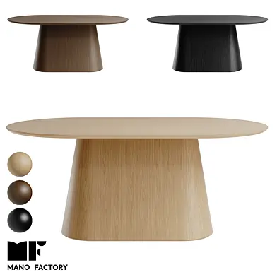 OVAL VENEER овальный обеденный стол от MANO FACTORY