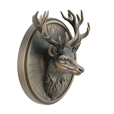 metal deer Head Wall Decor