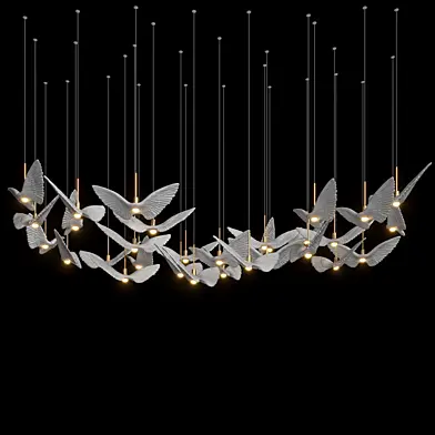 Световая композиция — птица, голубь, Vargov®Design - LC0601
