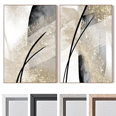 Set of large wall paintings 3685