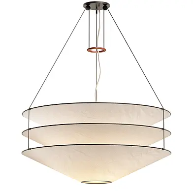 Floatation Japanese Paper Suspension Lamp Ingo Maurer