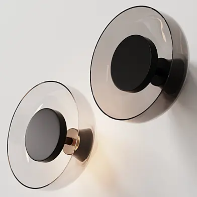 Aura Wall Light Transparent Smoked - Marset