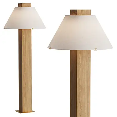 Jamie Young Craftsman Wood Floor Lamp