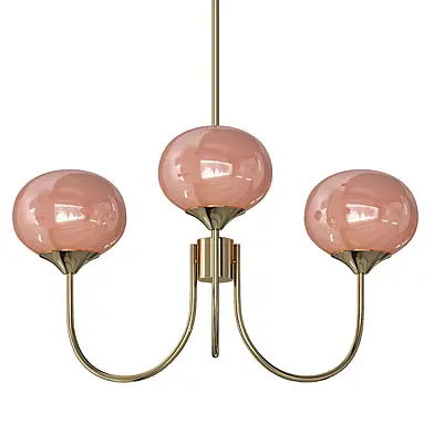 Chandelier Elegant Cream French Glass Ball 3
