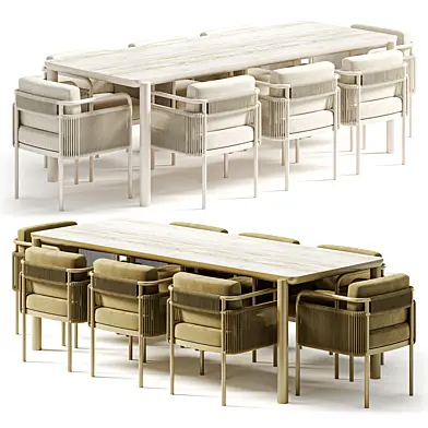 Garden Furniture Part 1 Table Садовая Мебель Часть1 Cтол + Стулья