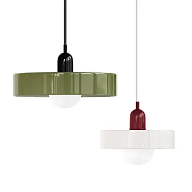 Morandi Glass Disc Orb Pendant Lamp S09