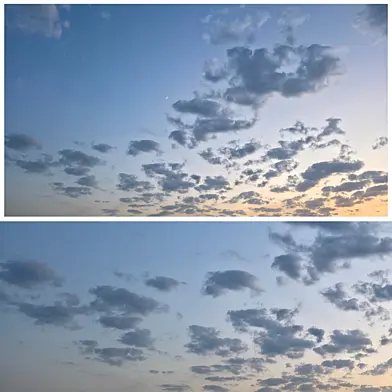Evening Cloudy Sky Panorama