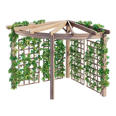 Radial pergola