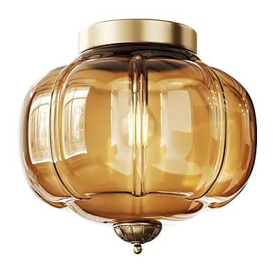 The Eloise Scallop Milk Glass Flush Mount Ceiling Light