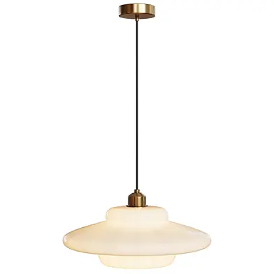 Pendant light 45 - Daphne Minimalist Milk Glass - A