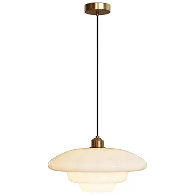 Pendant light 47 - Daphne Minimalist Milk Glass - C