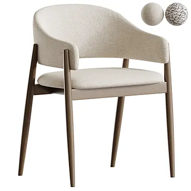 Scaun gri tapitat model ALBA